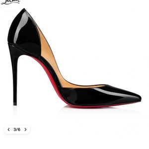 Iriza 100 Patent Black Louboutin Heels
